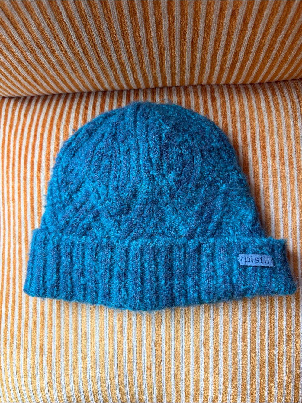 pistil Teal Cable Knit Beanie